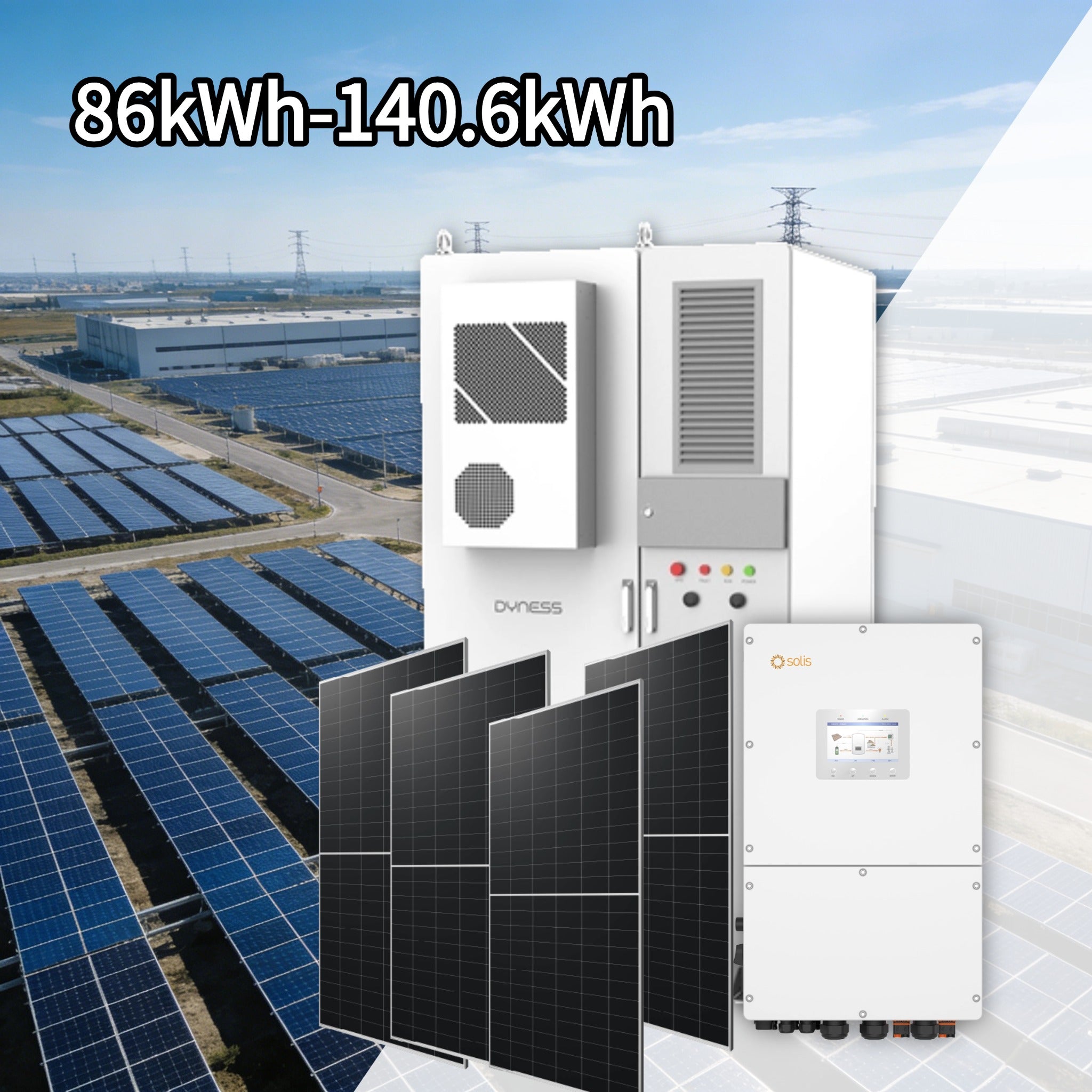 Giải pháp Lưu trữ Năng lượng Công nghiệp 86KWh - 140.6KWh